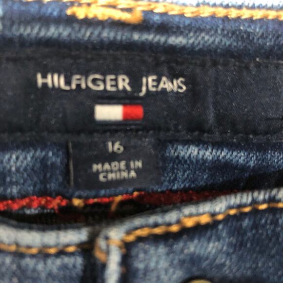 Tommy Hilfiger Tribeca straight blue jeans size 16 Classic Western Staple - Picture 3 of 12